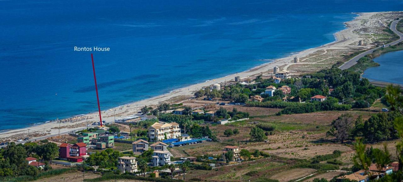 Вилла Rontos House, Seaside Агиос-Иоаннис Экстерьер фото